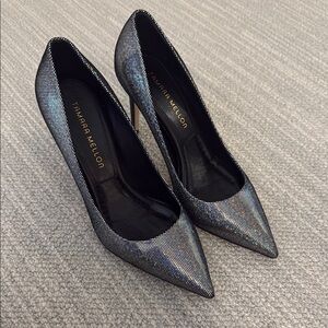 Tamara Mellon Black Heels Elegant Pointed-Toe Design
